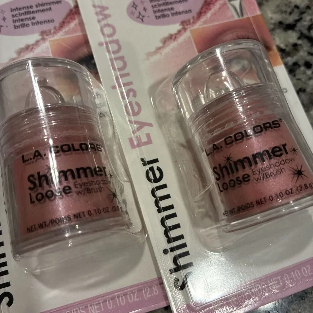 NEW L.A. Colors 2 Pack Lollipop Shimmering Loose Eyeshadow C62199 Free Ship